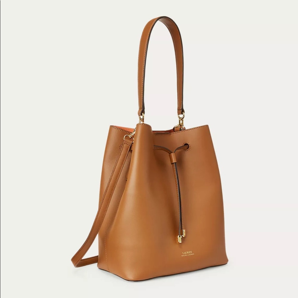Lauren Ralph Lauren Debby Drawstring Bag Camel